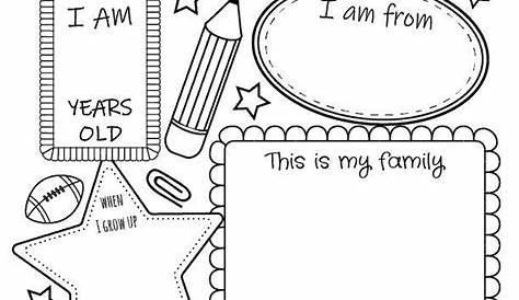 printable worksheet all about me