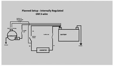 Gm 3 Wire Alternator Wiring Diagram - Cadician's Blog