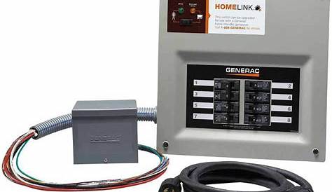 Generac 6853- HomeLink Upgradeable Manual Transfer Switch Kit w/ Resin PIB - Walmart.com