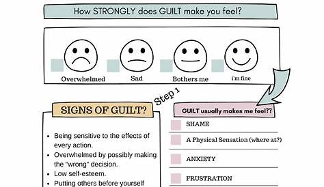 guilt worksheets