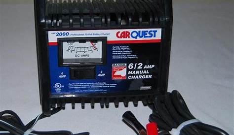 carquest battery charger manual