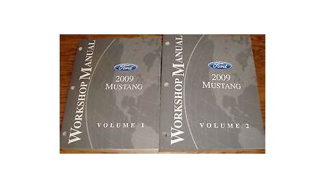 Original 2009 Ford Mustang Shop Service Manual Volume 1 & 2 Set 09 | eBay