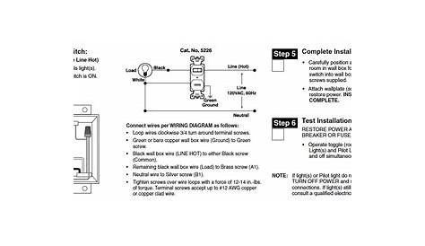 Switch With Pilot Light Wiring Diagram - Leviton Light Switch Wiring