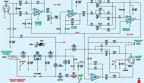 dynamic mic preamplifier circuit diagram
