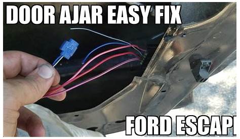 Ford Escape Passenger Door Ajar Fix "How to" - YouTube