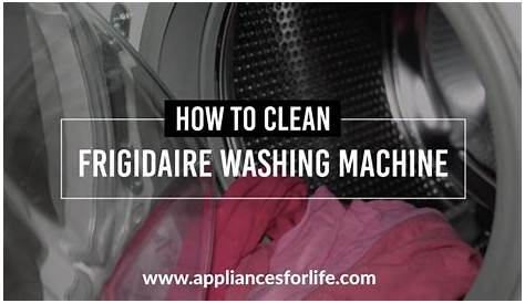 frigidaire washing machine manual
