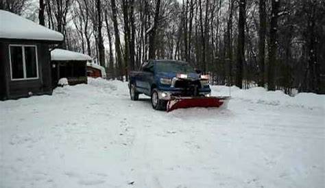 plowing with a toyota tundra