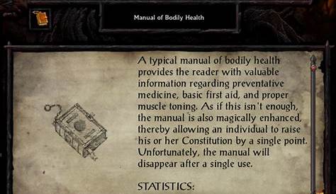 Manual of Bodily Health – Siege of Dragonspear