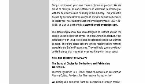 THERMAL DYNAMICS CUTMASTER 52 ENG-SM Service Manual download