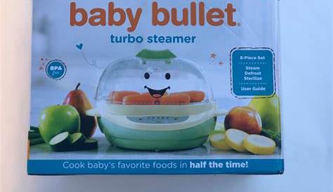 Baby Bullet Bsr-0801n Turbo Food Steamer Defrost Sterilize for sale
