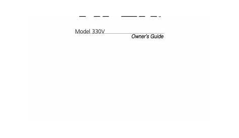 Viper 330V User's Manual | Manualzz