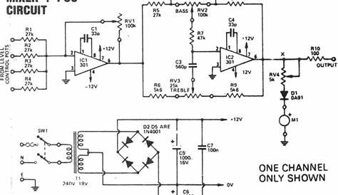 simple audio mixer circuit diagram