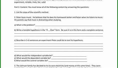 Answer Key Mythbusters Scientific Method Worksheet Answers Worksheet