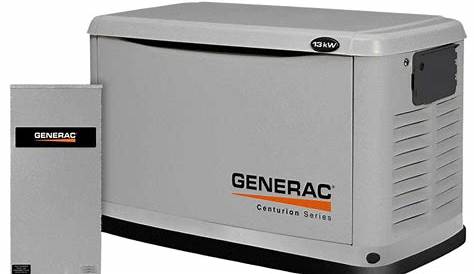 Generac 7046 13kW Centurion Standby Generator w/ Smart Transfer Switch