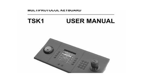 tsprof k 02 user manual