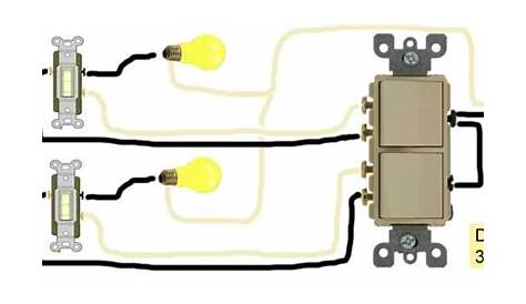 how to wire double switch diagram
