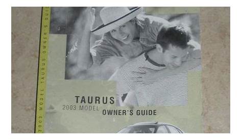 2004 ford taurus owners manual