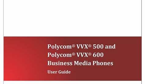polycom vvx 500 user manual