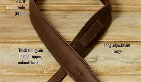 GS61 Padded Leather Guitar Strap by Pinegrove Leather