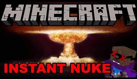 INSTANT NUKE! SUPER EASY! ONE COMMAND! -MINECRAFT TUTORIAL - YouTube
