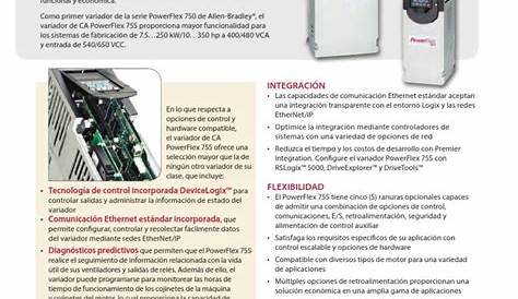 Manual Variador Powerflex 755 | Retroalimentación | Software