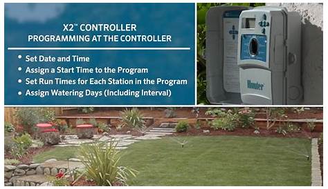 X2 Irrigation Controller, Programming at the Facepack - YouTube
