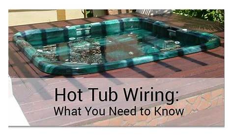 hard wiring a hot tub