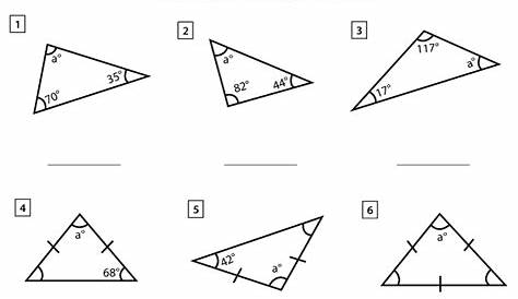 Angles In A Triangle Worksheets - Math Monks C08