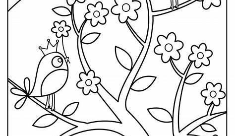 Spring Coloring Pages Printable Archives | 101 Coloring