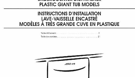 Maytag MDB4709A Dishwasher Installation instructions manual PDF View