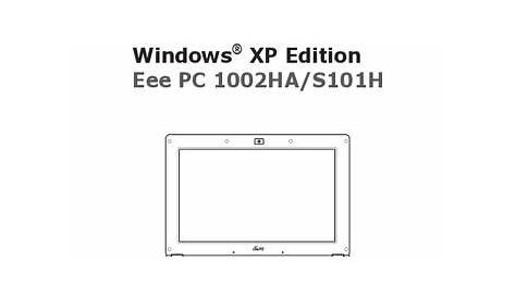 ASUS Eee PC 1002HA/XP Eee PC User's Manual (English) v.E4338 download