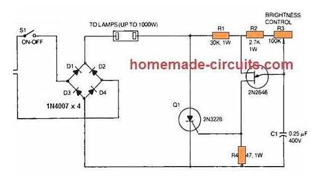 AC Light Dimmer Circuit | Homemade Circuit Projects