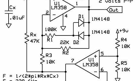 circuit diagram of wein bridge oscillator
