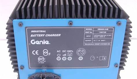 New battery charger for Genie | Vertikal.net