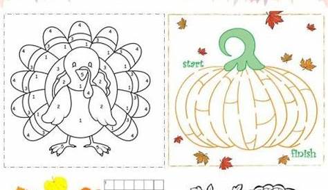 printable thanksgiving worksheets for preschoolers