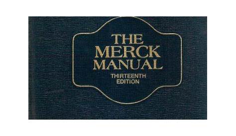 merck manual of diagnosis and therapy