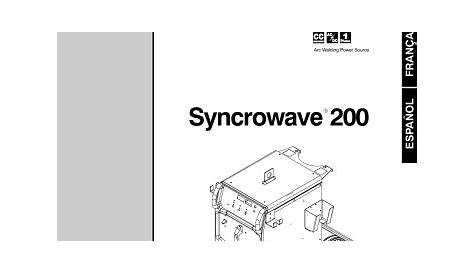 Miller SYNCROWAVE 200 User manual | Manualzz