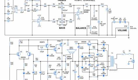 3w stereo amplifier circuit diagram