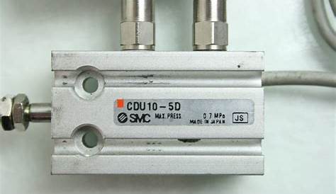 2 SMC CDU10-5D Double Acting Compact Air Cylinders 10mm Bore x 5mm