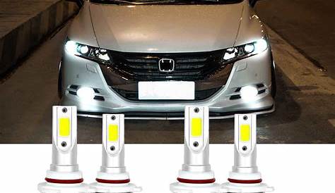 For Honda Odyssey 2010-2009 LED Headlight Kits 9005 9006 Hi/Lo Beam