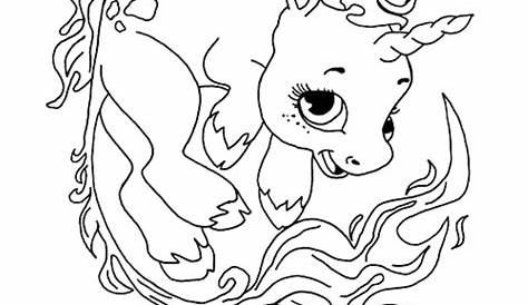 Print & Download - Unicorn Coloring Pages for Children