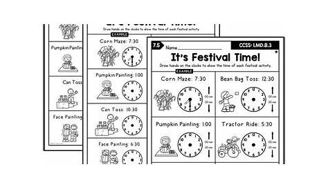 telling time first grade