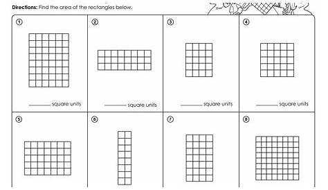 Area of a Rectangle Worksheet - Tim's Printables