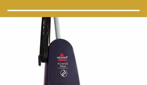 bissell powerlifter powerbrush manual