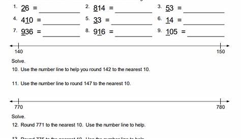Rounding Numbers using Number Lines and Word Problems | Educational