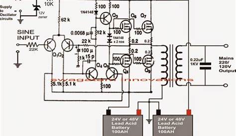 Make This 1KVA (1000 watts) Pure Sine Wave Inverter Circuit