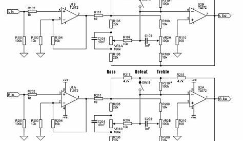 HiFi stereo preamplifier with tone control | Electronic circuit design