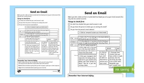 Email Etiquette for Students Worksheet | IT | Ages 7 to 9