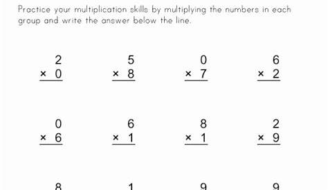 Single Digit Multiplication Worksheets | Kids Learning Station