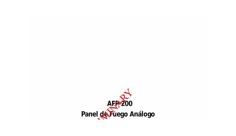 Notifier AFP-200 Installation Manual | Manualzz